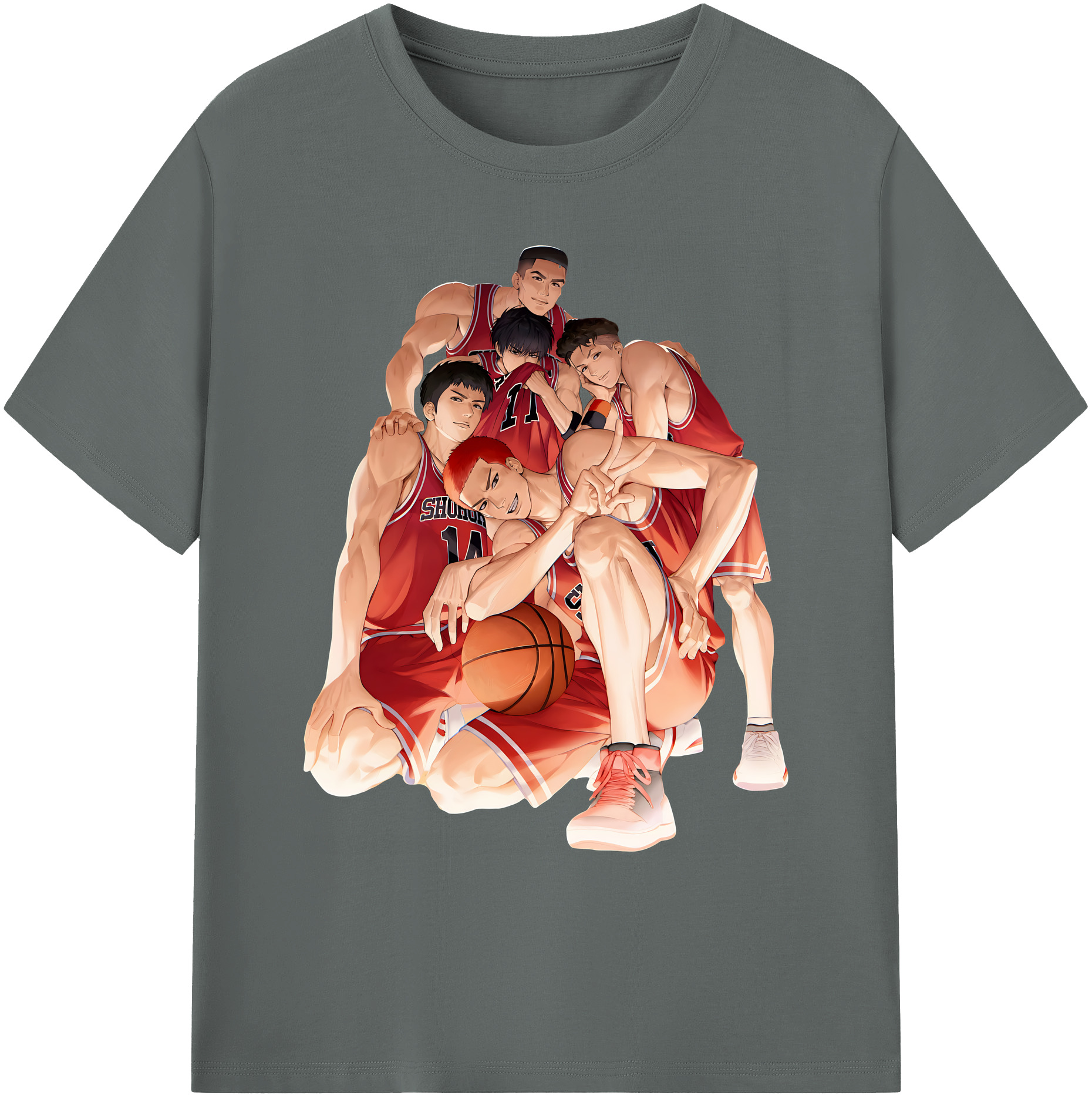 （画像用） SLAM DUNK／スラムダンク 綿100％ メンズ半袖Tシャツ｜肌触りやわらか＆通気性